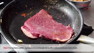 Receta Cocinarte: Carne en bistec