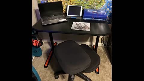 Review: MOTPK Gaming Desk,55 Inch Home Office Desk Ergonomic Computer Desk for Gaming T-Shaped...