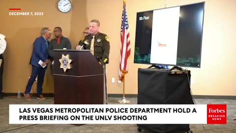 JUST IN- Las Vegas Metropolitan Police Department Hold A Press Briefing On The UNLV Shooting