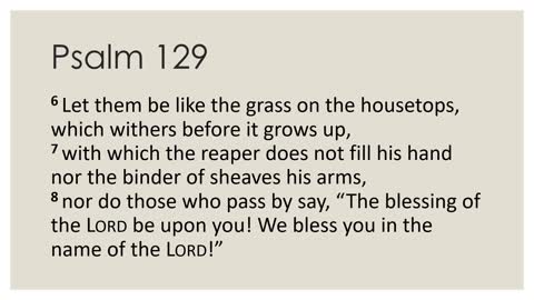 Psalm 129 Devotion
