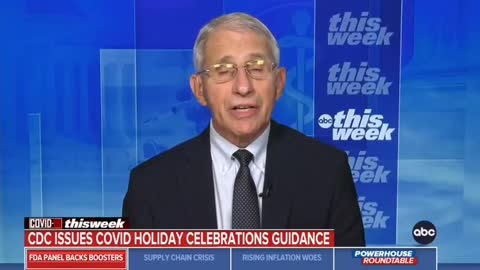 Fauci: "If you're vaccinated and your family members are vaccinated... you can enjoy the holidays."