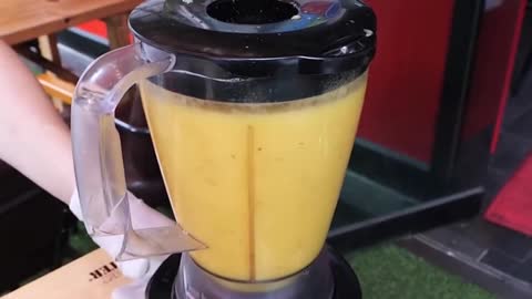 Pour Orange Juice On The Chicken