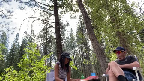 Picnic at Chewuch River Okanogan National Forest in Winthrop Washington