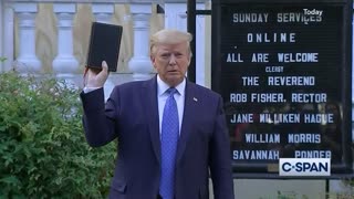 Trump's Photoshoot at St. John's Church Near Lafayette Square