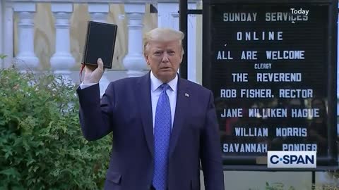 Trump's Photoshoot at St. John's Church Near Lafayette Square