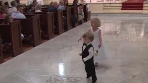 Funny Fails: Kids add some comedy to a wedding! - Ring Bearer