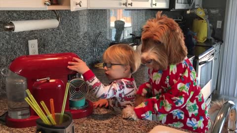 he Boy And Dog Just Woke Up, And Their Morning Routine Will Put A Smile On Your Face