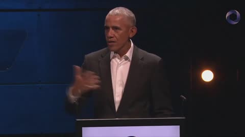 Former US President Barack Obama speaks at Copenhagen Democracy Summit