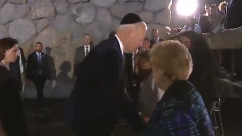 Biden in Israel's "holocaust" museum