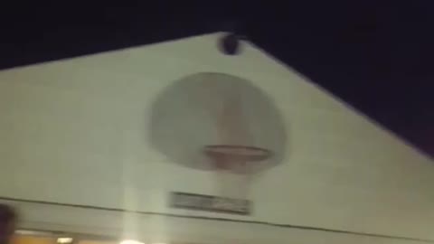 Legend long basketball shot in backyard