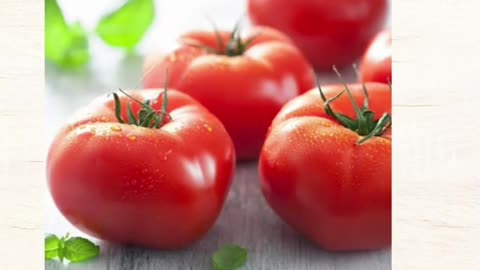 "Tomatoes: Juicy, Red Gems of Nutrient Goodness! 🍅"