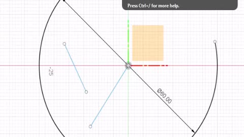 Fusion 360: Extend line by pressing e #3dprinting #fusion360 #fusion360tutorial