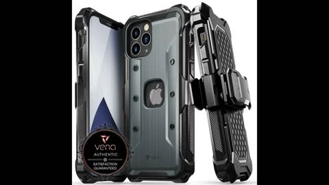 Vena [vArmor] Shockproof Heavy Duty Holster Belt Clip Case for iPhone 12 Pro Max