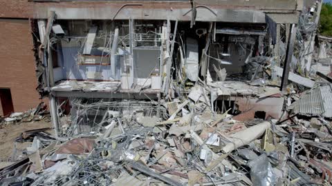 Demolition of Womens Hospital Greensboro 4-17-2022