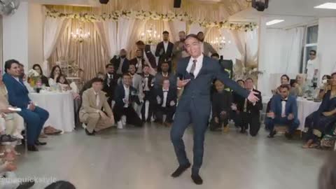 International tourist to India dance on Indian song in their friend wedding