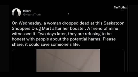 THE LETHAL DOSE: SASKATOON SHOPPERS DRUGMART PHARMACY COVERS UP THE DEATH OF UNSUSPECTING MOTHER WHO DIED 15 MIN. AFTER THE "BIVALENT" BOOSTER INSIDE SHOPPERS!
