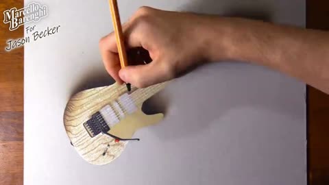 Depict The Design Details Of The Guitar