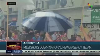President Javier Milei of Argentine Shut Down state news agency Telam