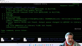 RPG 101 - Tarting up the old fashioned AS400 RPG to iSERIES RPGLE Hello World Example