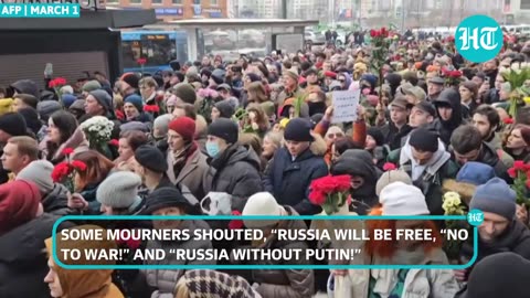 Putin's Bid To Silence Navalny's Mourners; Over 100 Detained As Anti-Russia Slogans Rock Nation