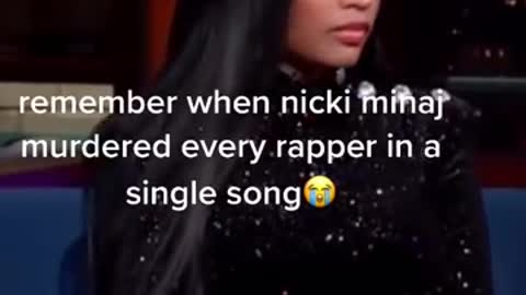 Remember When Nicki Minaj Murdered Every Rapper In A Singal Song short, TikTok,