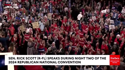 Rick Scott Calls On Americans To 'Rally Around' Trump 'To Rescue Our Great Country' At The 2024 RNC