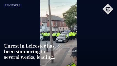 Leicester Muslim-Hindu clashes spreads as masked mob descend on temple in Smethwick