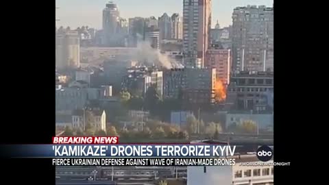 ‘Kamikaze’ drones rain down on Kyiv