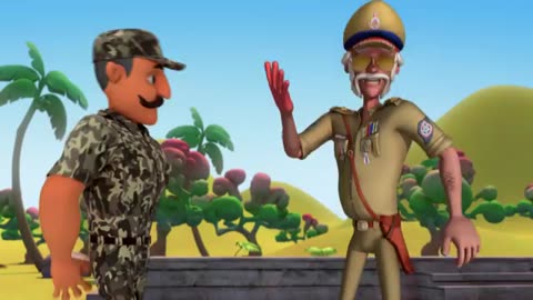 Commando Training Motu Patlu Hindu Cartoon