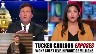 Tucker Carlson EXPOSES woke guest's deep secret live in front of millions.