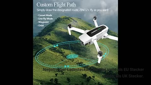Hubsan Zino 2 Plus GPS FPV Faltbare Drohne 4K 60FPS Kamera 3-Achsen Abnehmbarer Kardanring