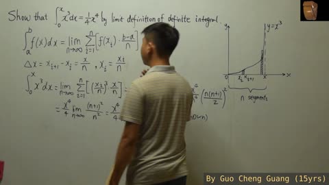(291)15岁郭承光用英文开讲《微积分中的极限计算方法》