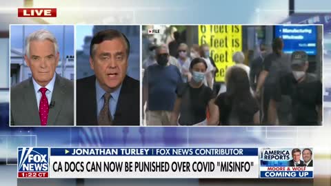 California's new bill that punishes doctors for COVID 'misinformation' is 'chilling' and 'dangerous:' Jonathan Turley