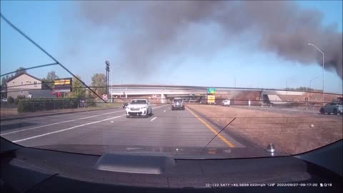 Ride Along with Q #368 - Fire along NE Airport Way near I-205 09/27/22