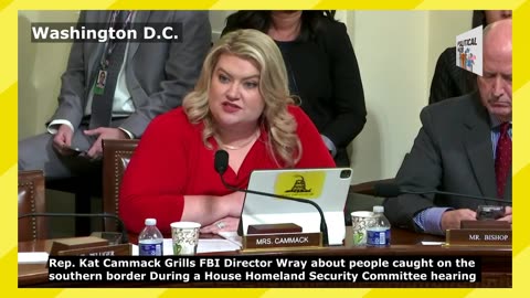 Rep. Kat Cammack Grills FBI Director Wray about people caught on the southern border
