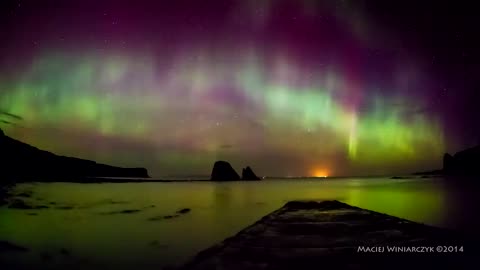 Northern lights from Europe