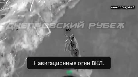 Russian drone dropped grenades on a boat with Ukrainian marines
