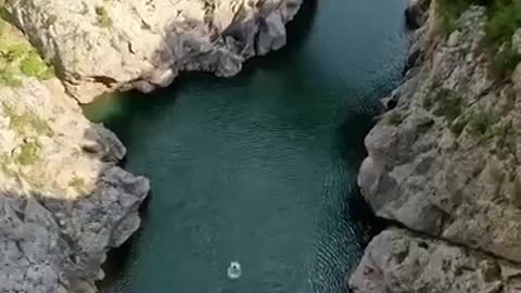 30+ ft jump into water INCREDIBLE!!