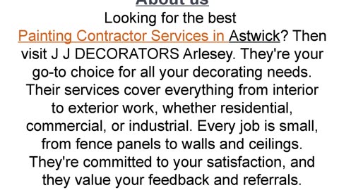 Get the best Painting Contractor Services in Astwick