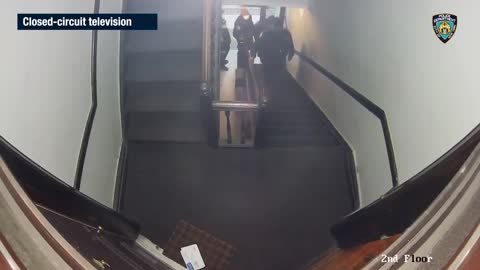 NYC - Officer's Shooting Caught On Security Cam