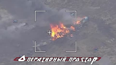 Destroyed Ukrainian Mi-24 that was flying on the Ukrainian side of the Belgorod border region
