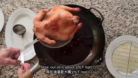 🍗 How to fry the CRISPIEST Whole Chicken (當紅炸子雞)