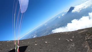 Paragliding Near a Guatemalan Volcano