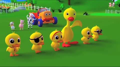 Five Little Ducks | Nursery Rhyme for Baby