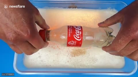 Brain dead YouTuber wastes Coca-Cola in beer for likes and views