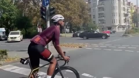Cycling on city roads