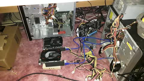 Ugliest/Sketchiest Crypto mining rig contest winner