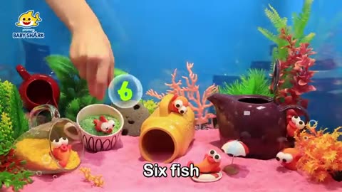 FISH 123 ! TEN LITTLE FISH ! LEARN WITH BABY SHARK ! PLAY WITH BABY SHARK ! BABY SHARK !!!!