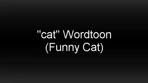 🔴 Very Easy! How to turn Words Cat Into a Cartoon Cat learning step by step for kid