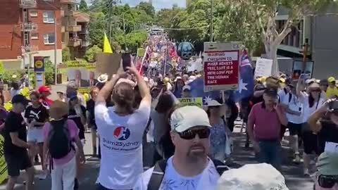 Australia - Sydney No vax mandates & passports rally